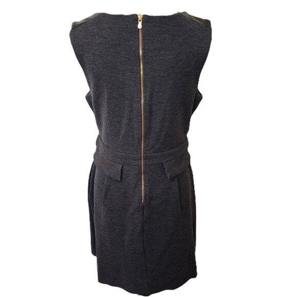 Marc by Marc Jacobs Gray Wool/Cotton Blend Plum Kitten Melange Dress Size M - Picture 5 of 11